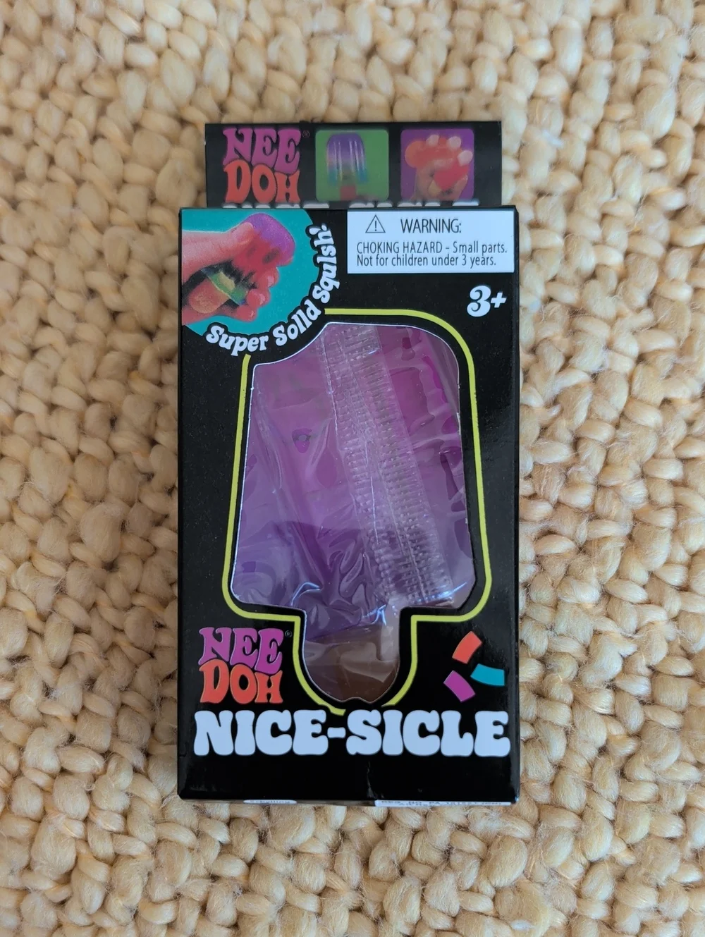 NeeDoh Nice-Sicle Super Solid Squish Toy - Purple - Picture 1 of 5
